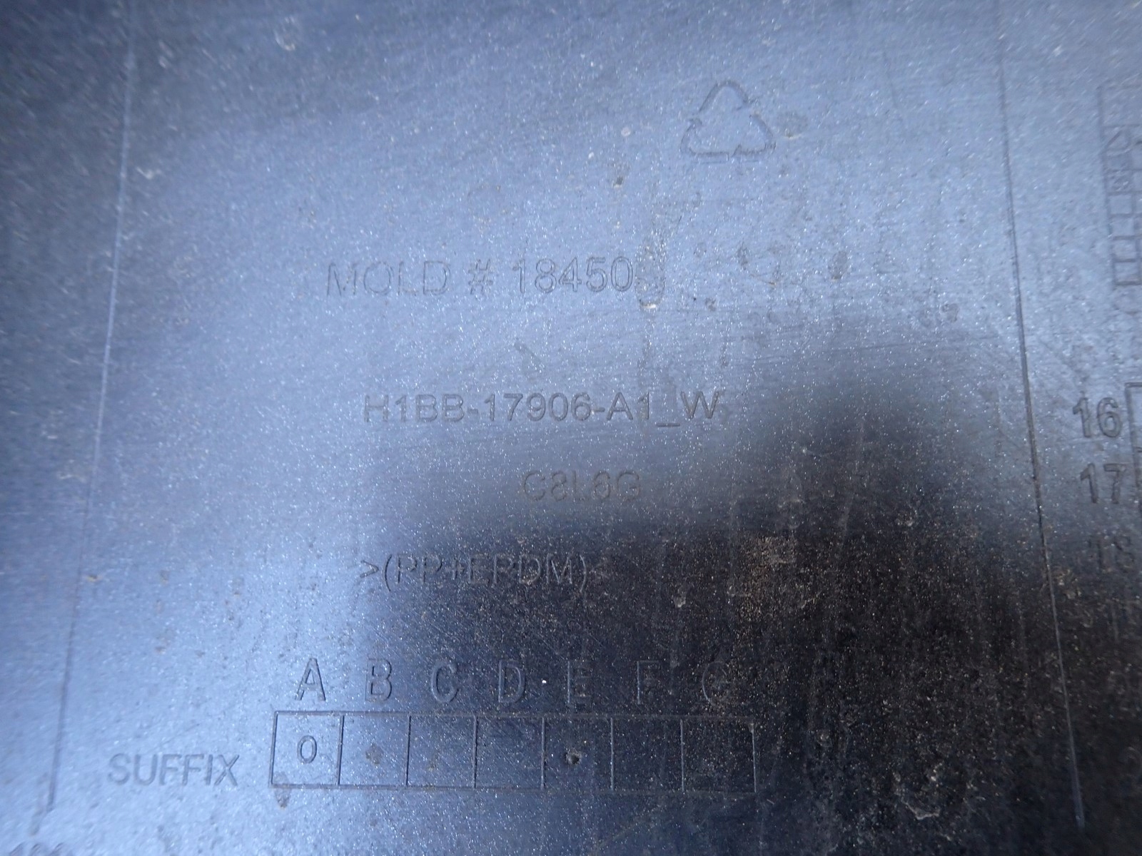 bumper rear part rear FORD FIESTA MK8 VIII 2017