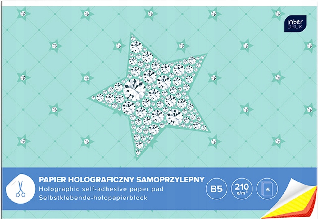 

Zeszyt Papierów Samoprzylepnych HOLOGRAFICZNY-4072