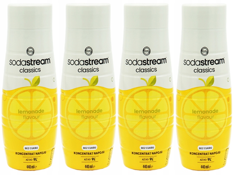 6x SYROP KONCENTRAT SODASTREAM LEMONIADA ZERO CUKRU 9L NAPOJU Z 440ML Marka SodaStream