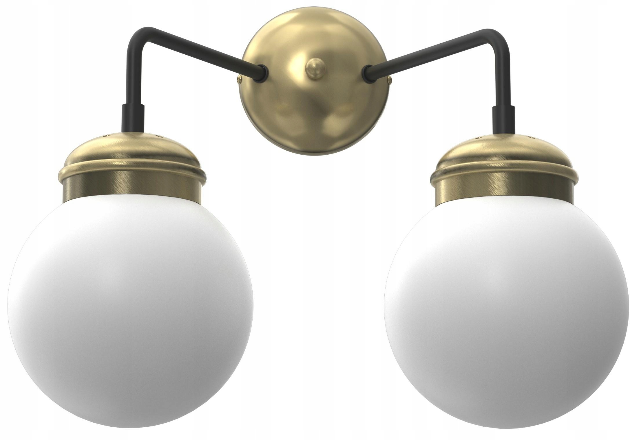 Nástenná lampa Hydro zlatá biela s tienidlom 2xE14 klasická do obývačky