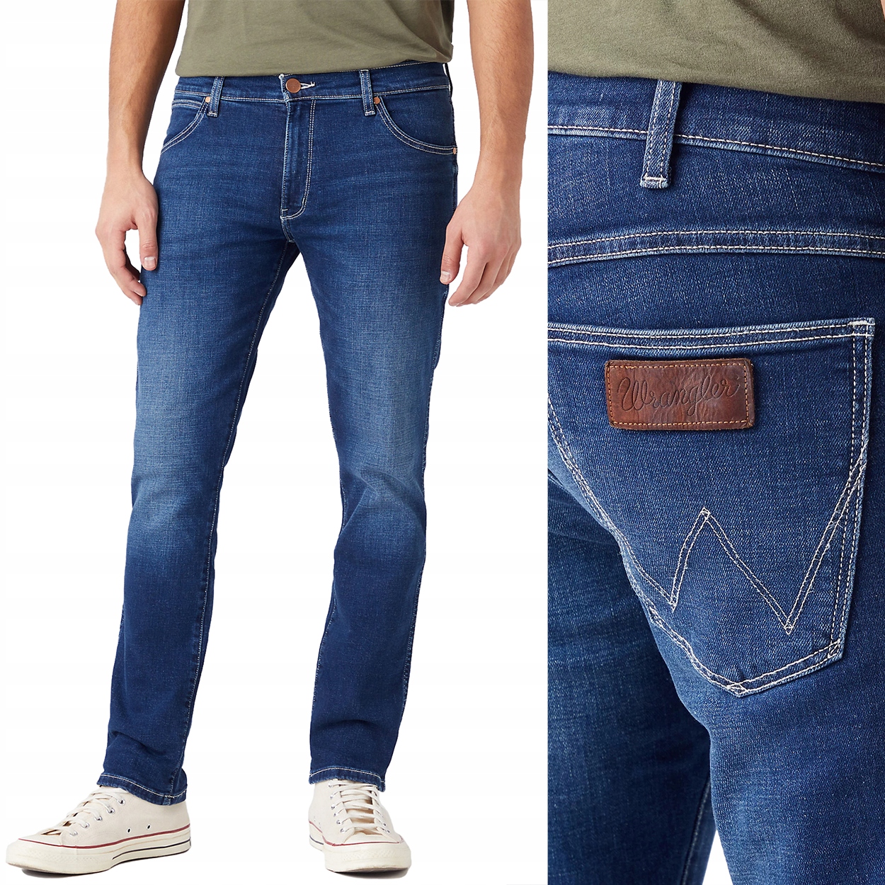 Wrangler Larston slim For Real Džíny přiléhavé džínové kalhoty W38 L34