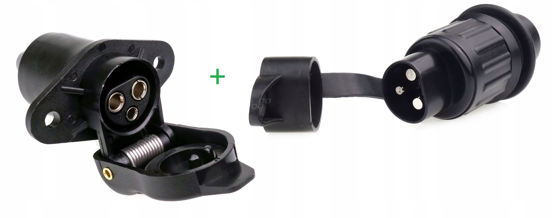 

Gniazdo Elektryczne 3 Pin Komplet Wtyczka Gniazdo