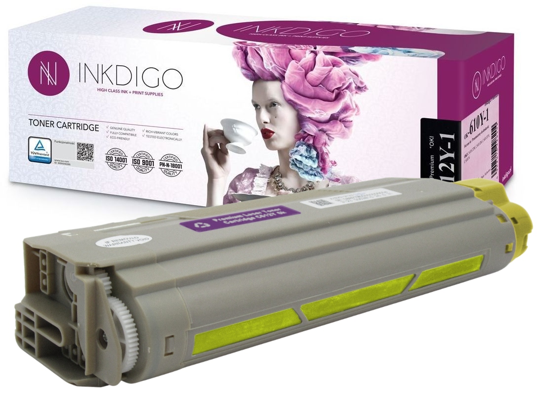 Náhradní toner pro tiskárnu Oki C612DN C612N Yellow