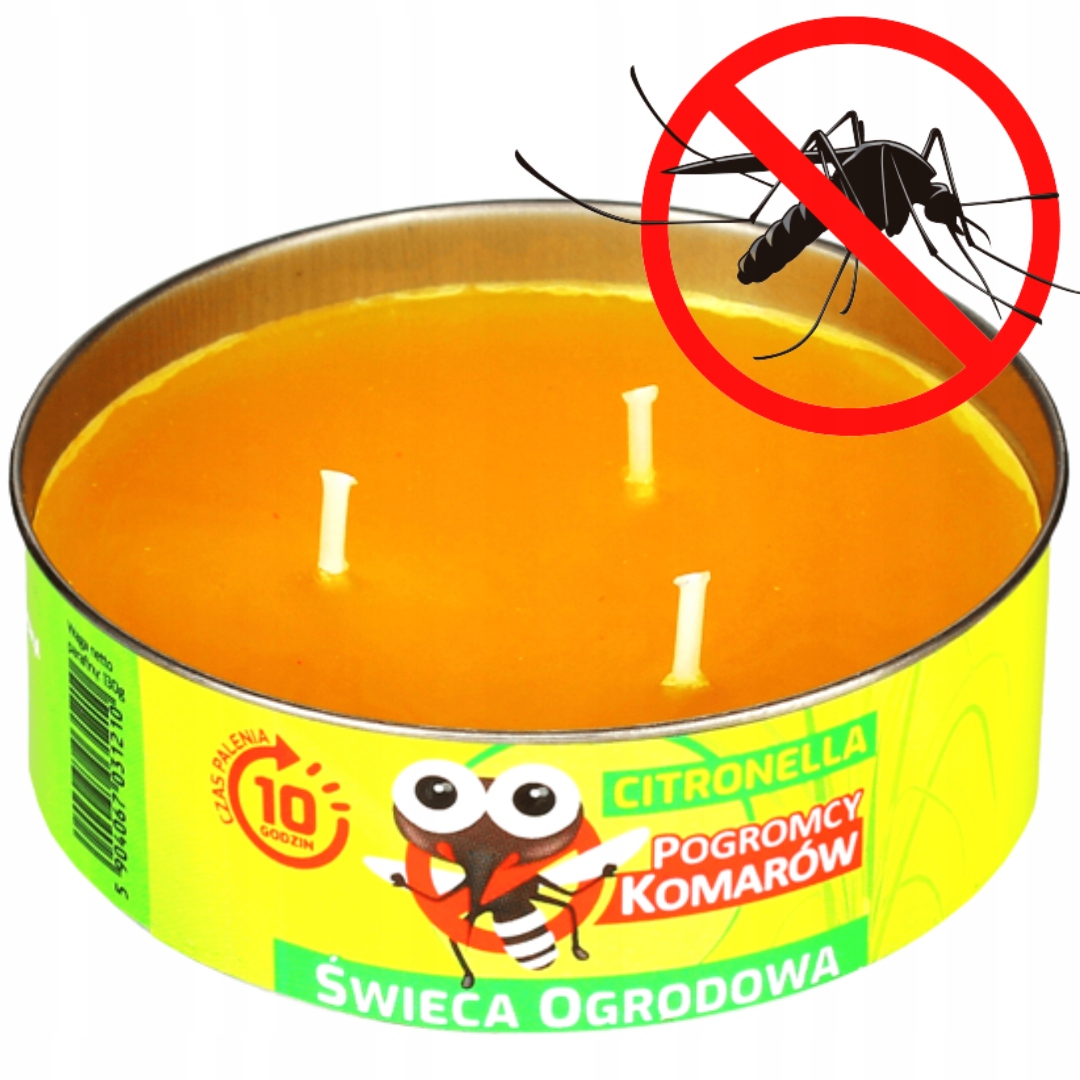

Świeca Przeciw Komarom Citronella Antykomarowa Top
