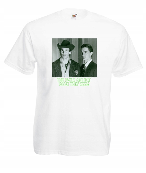 

XXXL Koszulka Męska Twin Peaks Serial Owls Sowy