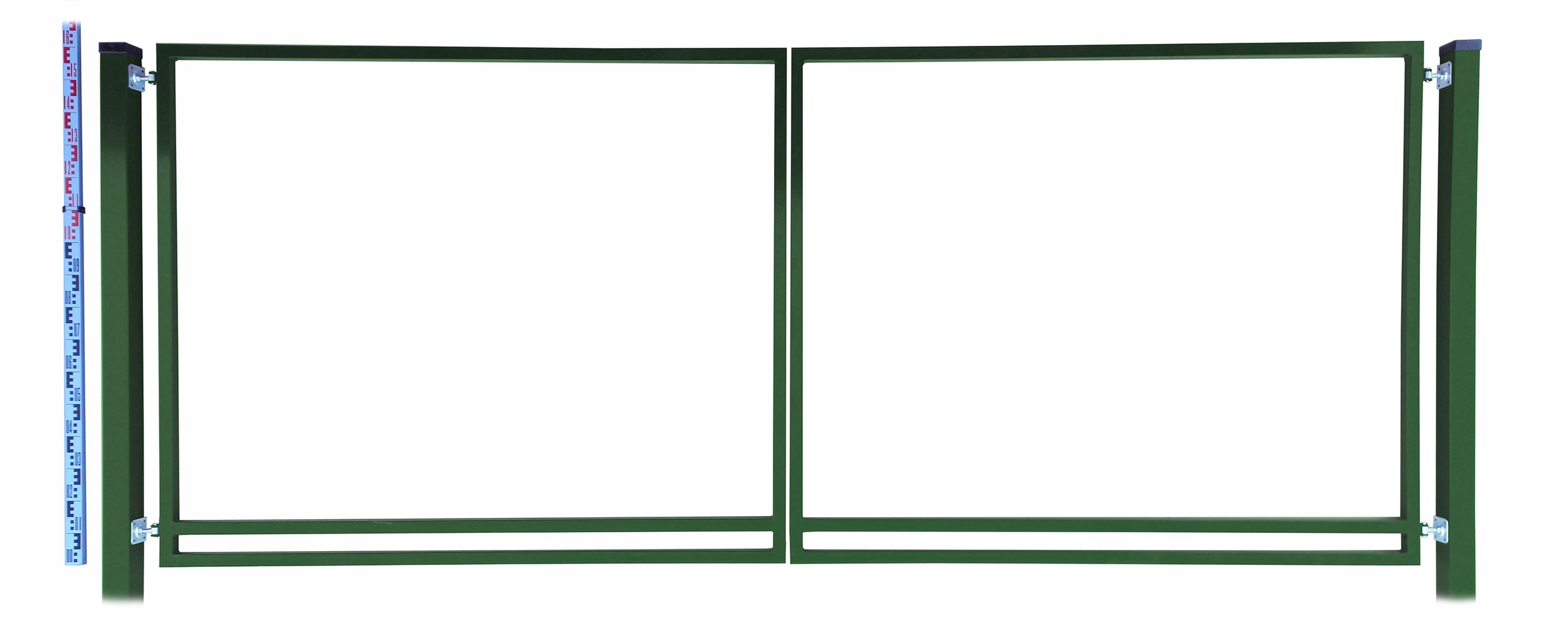 Brána Rama pro štafle a panely 160 cm Zelená RAL6005 Sloupky štafle