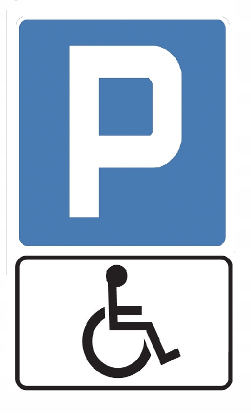 Znak Drogowy D18 60cm parking T29 niepełnosprawna
