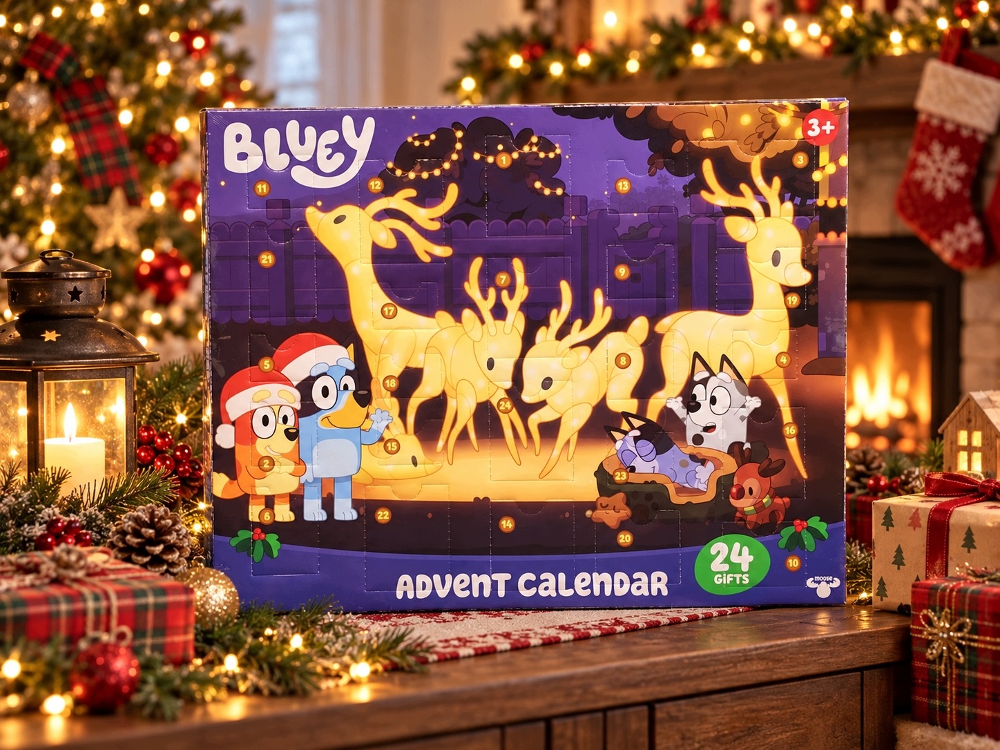 Адвент-календарь Bluey, 24 сюрприза: фигурки и аксессуары, от 3 лет — фото 2