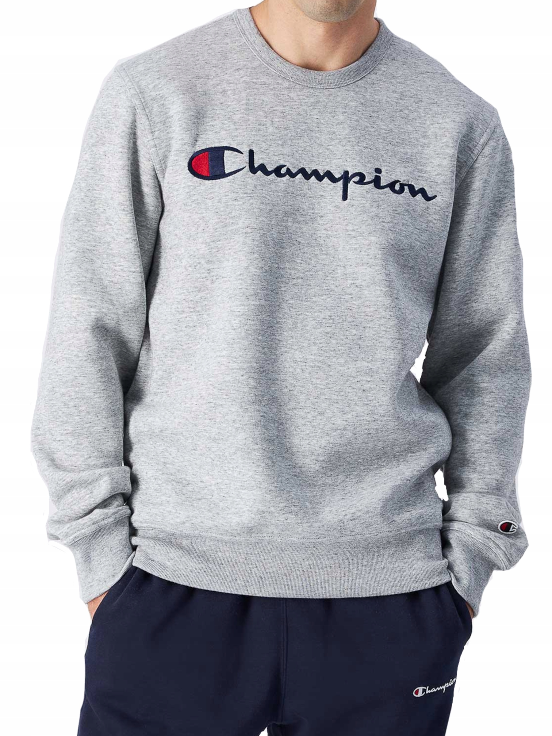 Mikina Champion 220254-EM021 bez kapuce, logo M pro každodenní nošení