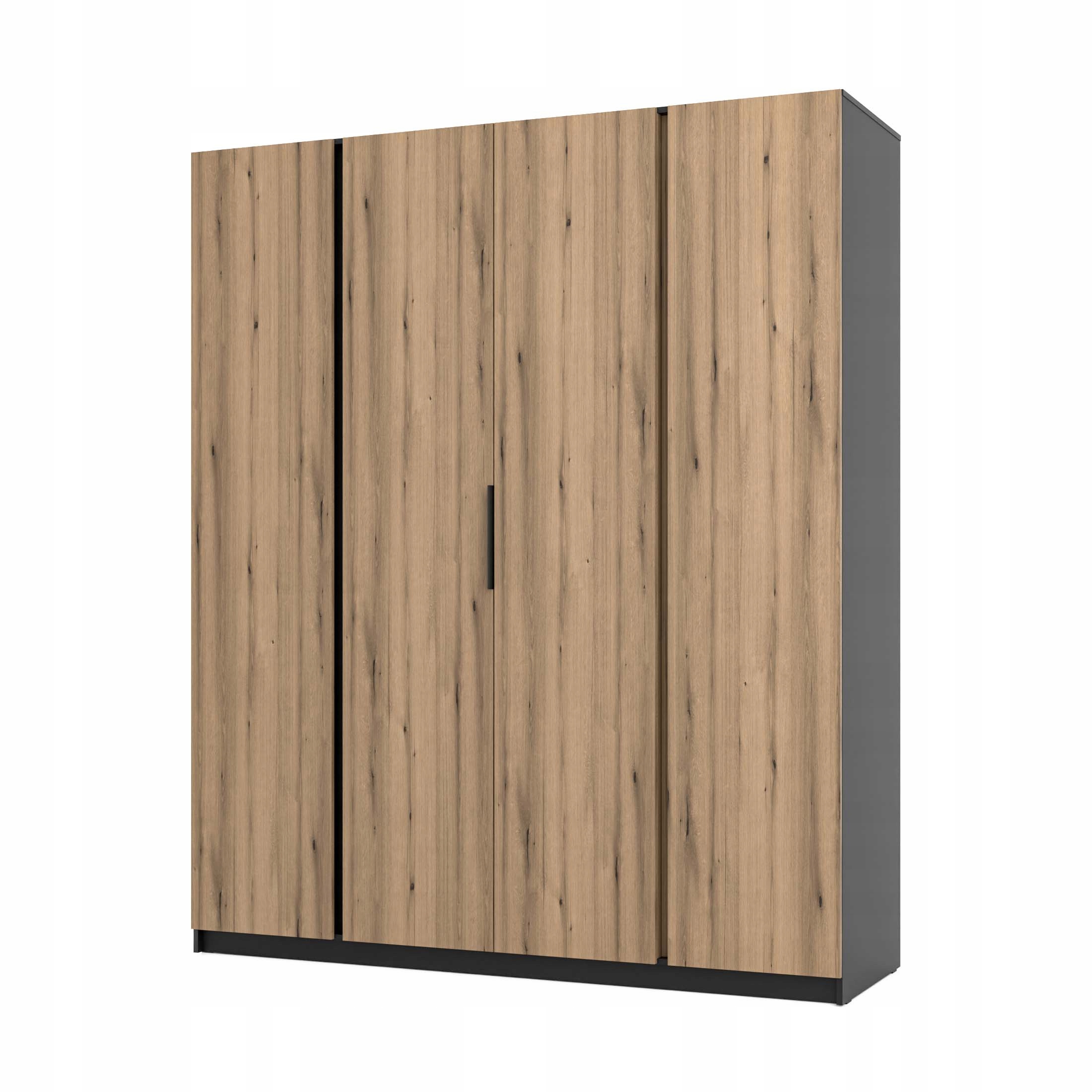 Skříň do předsíně a ložnice 4-dveřová s policemi Dravero Bl/ev 4F