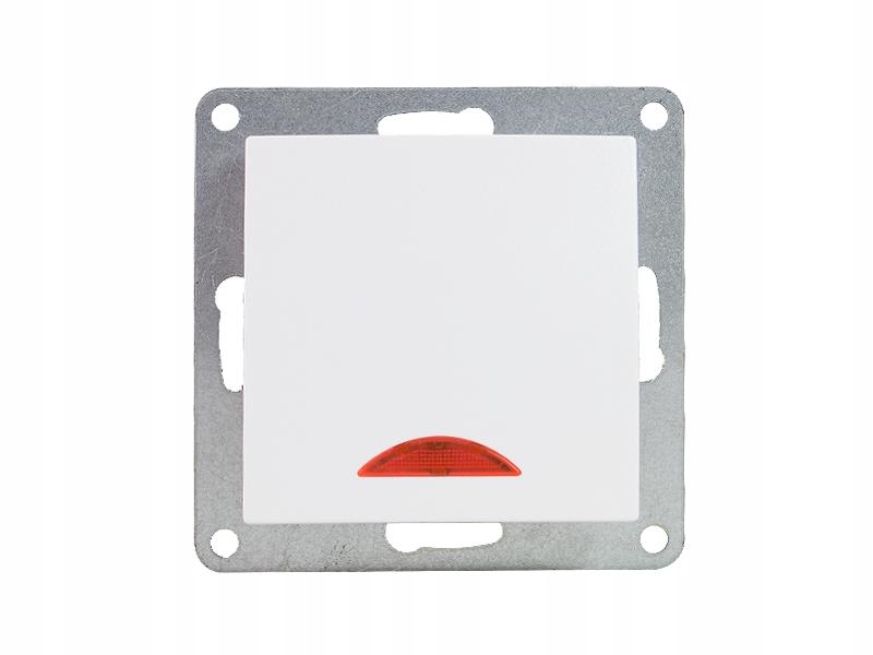 

Wyłącznik pojedynczy biały podświetlenie 'Modern'