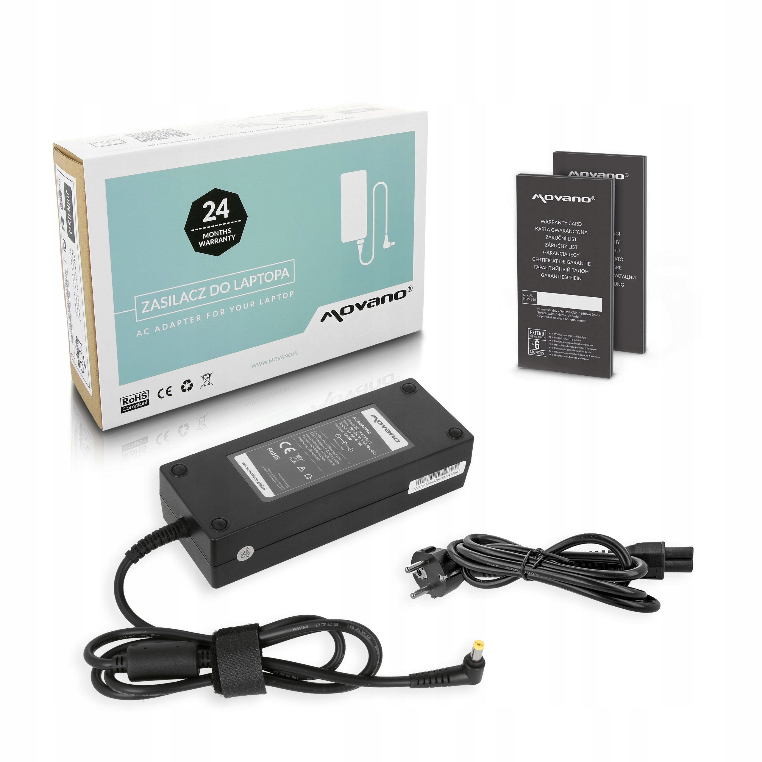 Ładowarka 135W kabel do Acer 19.5v 6.92a wtyk 5.5x1.7