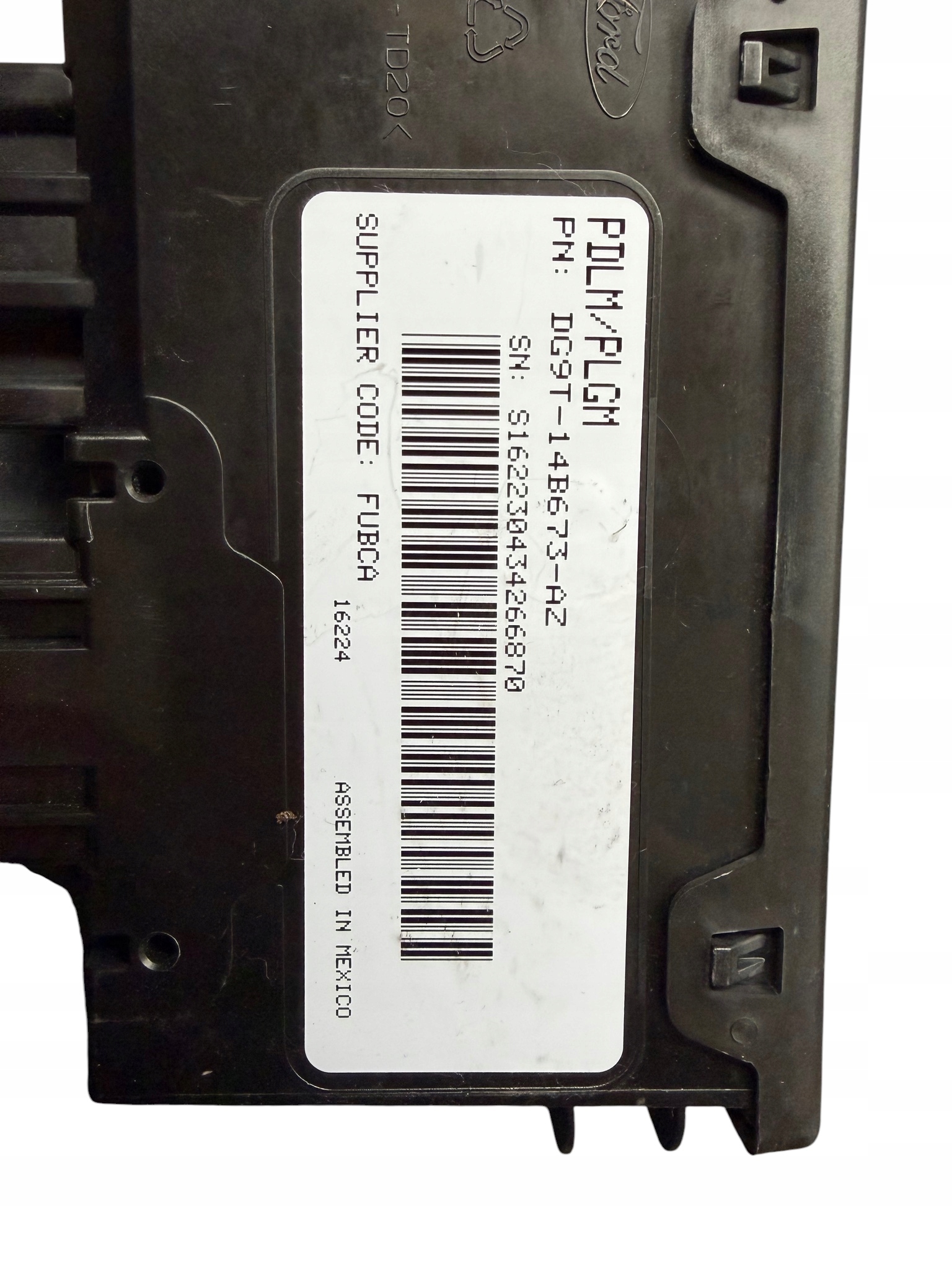 module control unit bonnet boot rear part FORD MONDEO MK5 DG9T-14B673-AZ
