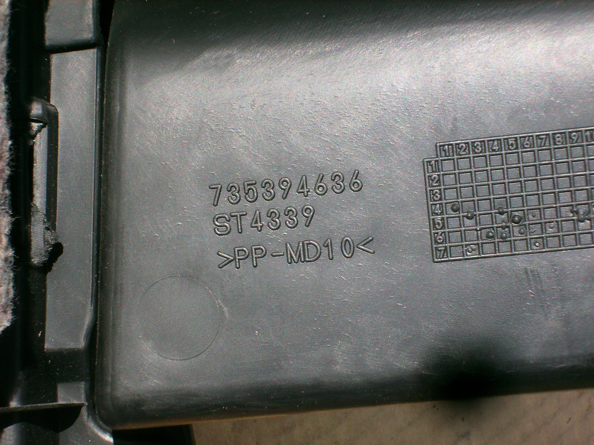 FIAT PUNTO III 05-10 тунель середина 735386309
