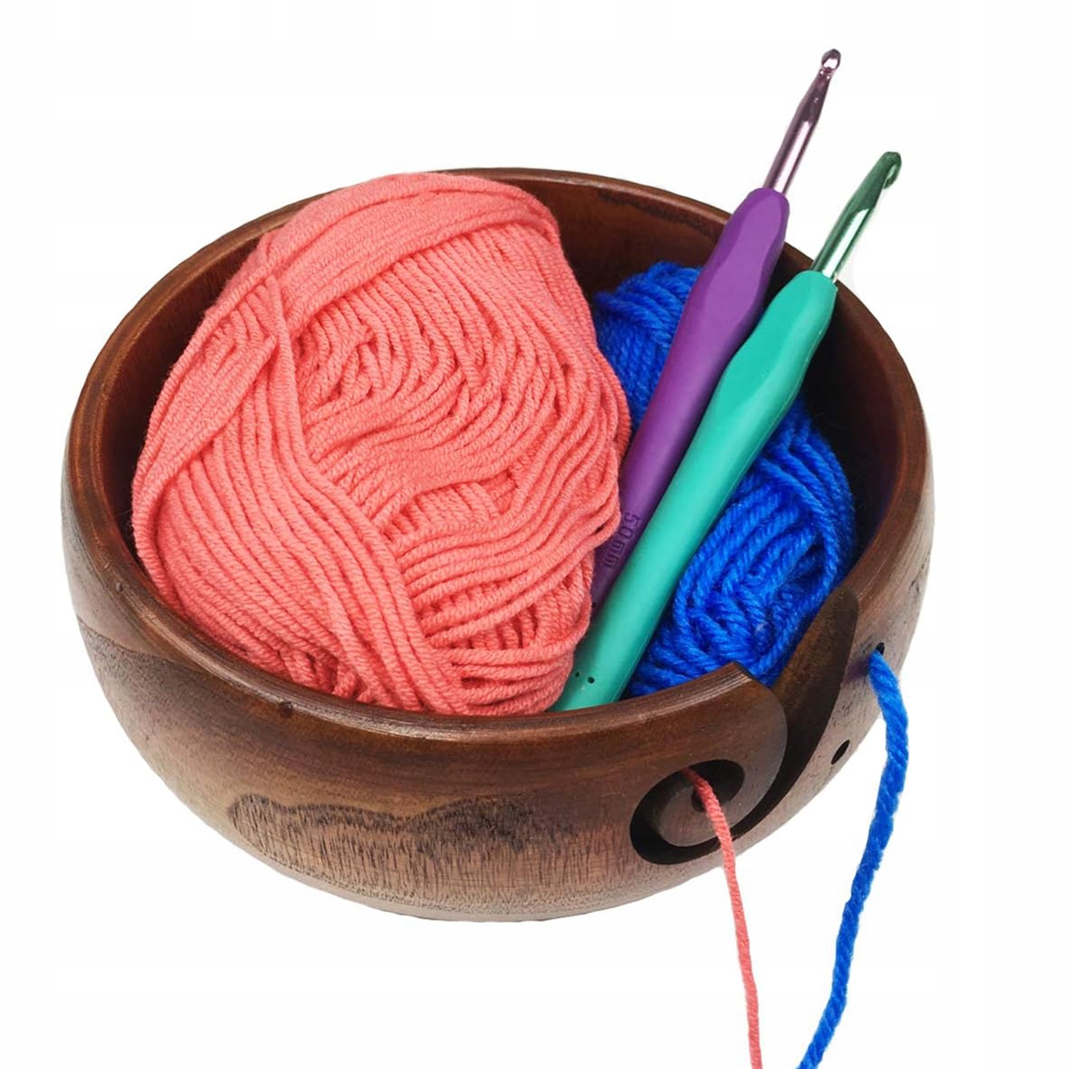 Dřevěná Miska Na Háčkovací Přízi 17cm