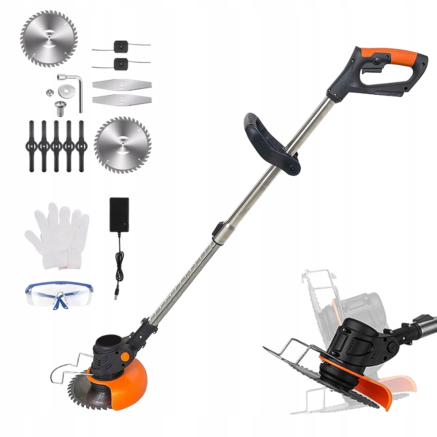 Aku Vyžínač Elektrická Křovinořez Na Vyžínání Trávy +2XAKU