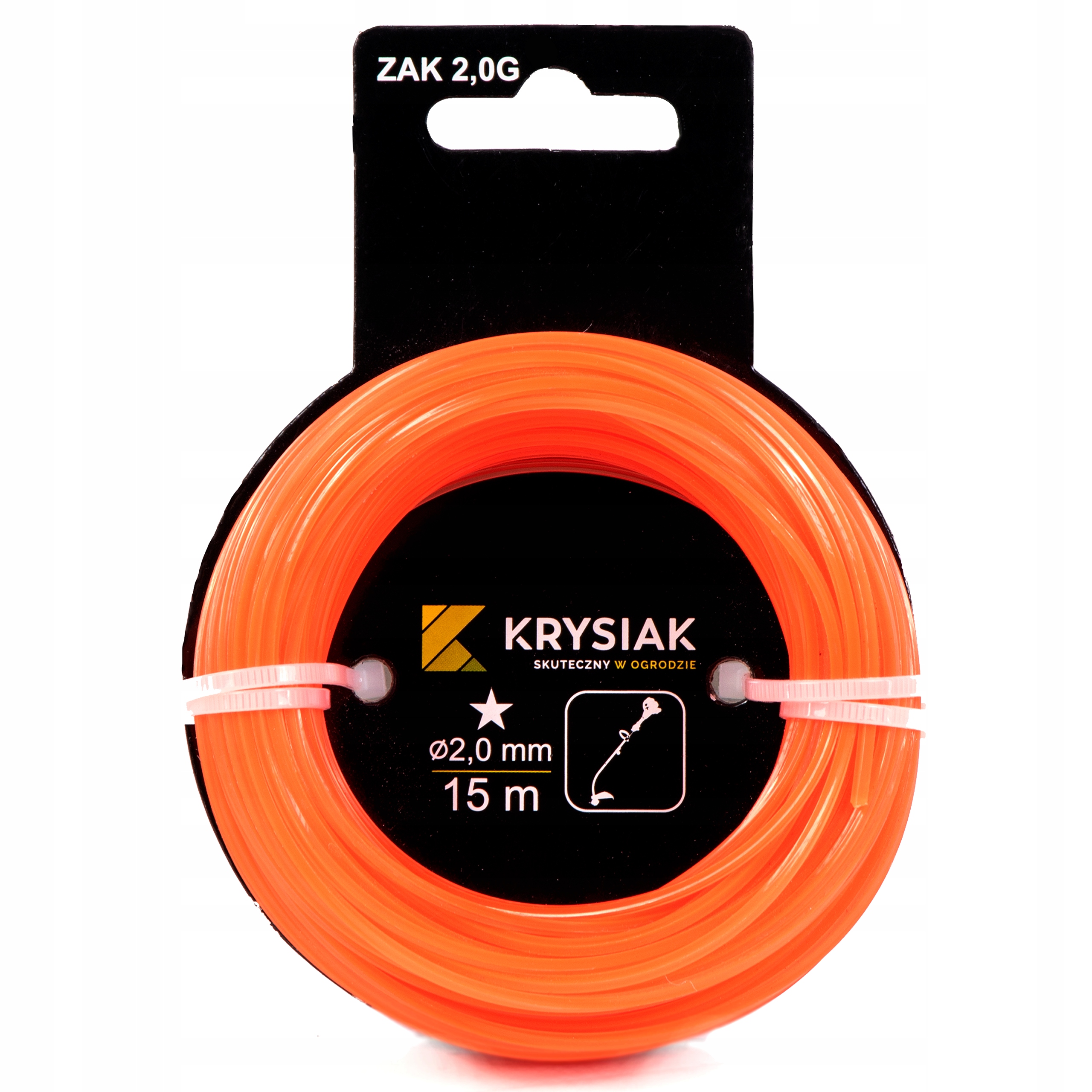 

Żyłka Tnąca 2,0 mm x 15 m Gwiazdka