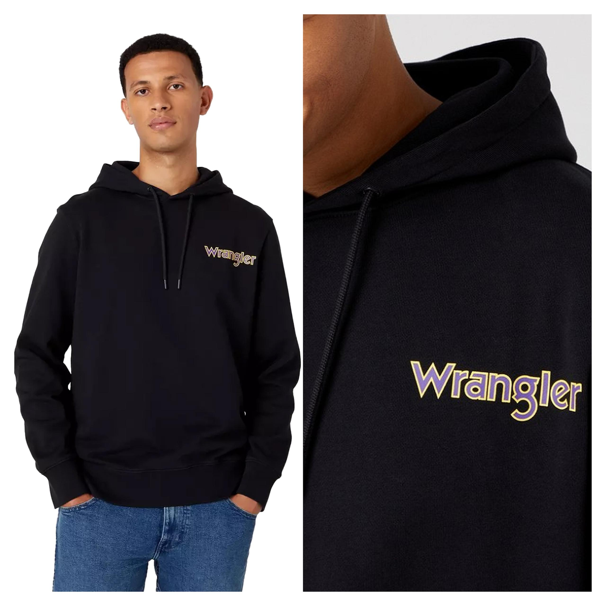 Mikina Wrangler Graphic Hoodie S Potiskem S Kapucí