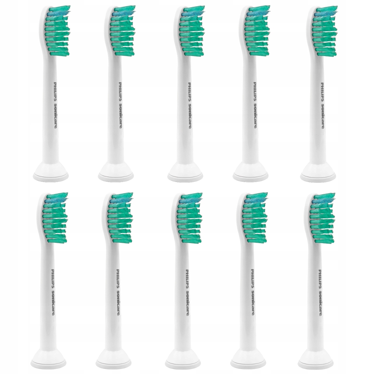 10x Oryginalne Końcówki Do Szczoteczki Philips Sonicare Proresults HX6011