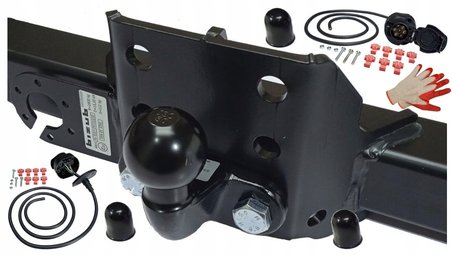 2800kg+112kg HAK HOLOWNICZY+WIĄZKA FORD TRANSIT 2000-2014 FURGON BUS VAN 5V Uciąg 2800 kg