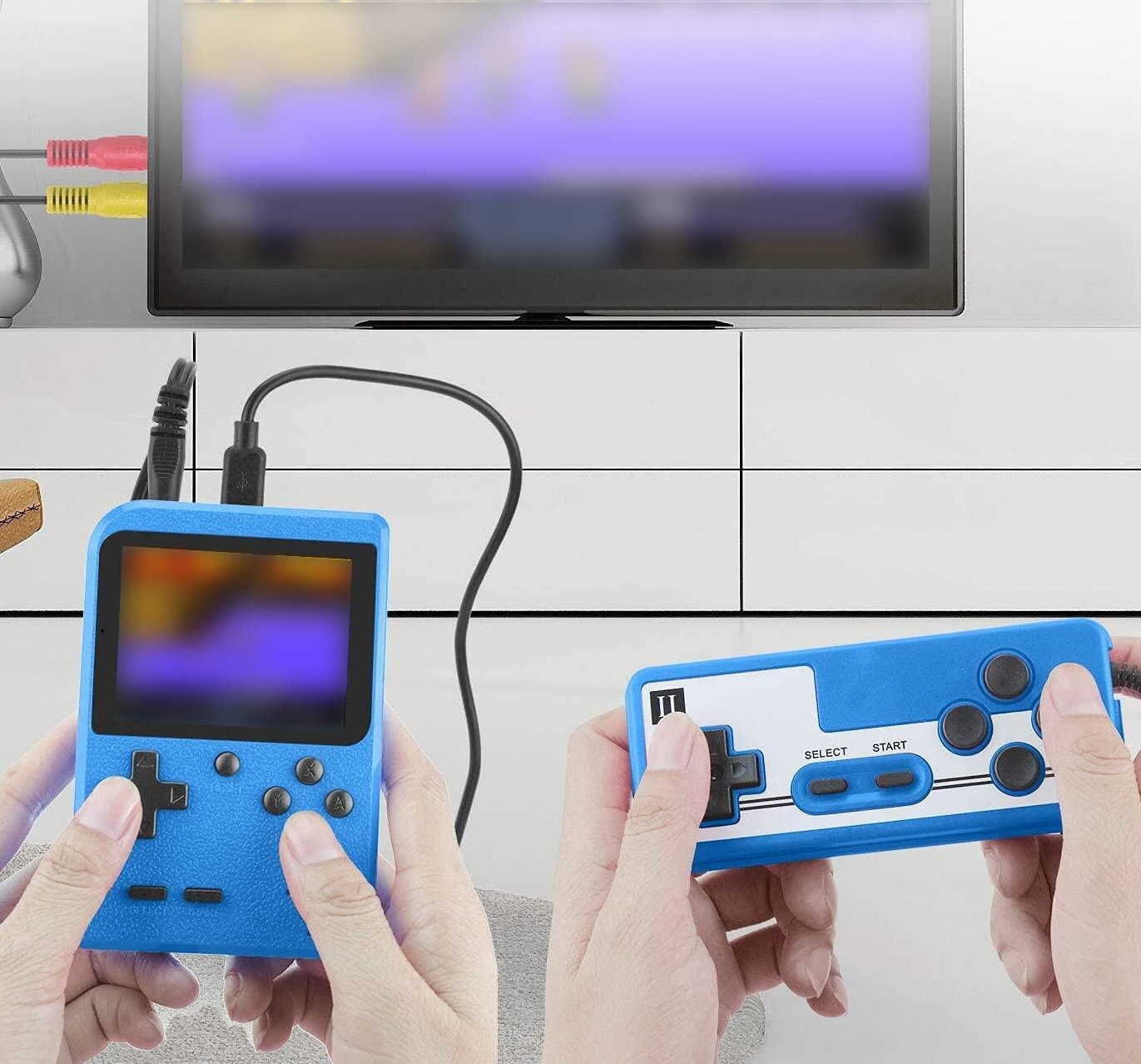 PRZENOŚNA MINI KONSOLA RETRO 400 GIER GAMEBOY DODATKOWY PAD GRA NA 2 OSOBY Model SUP