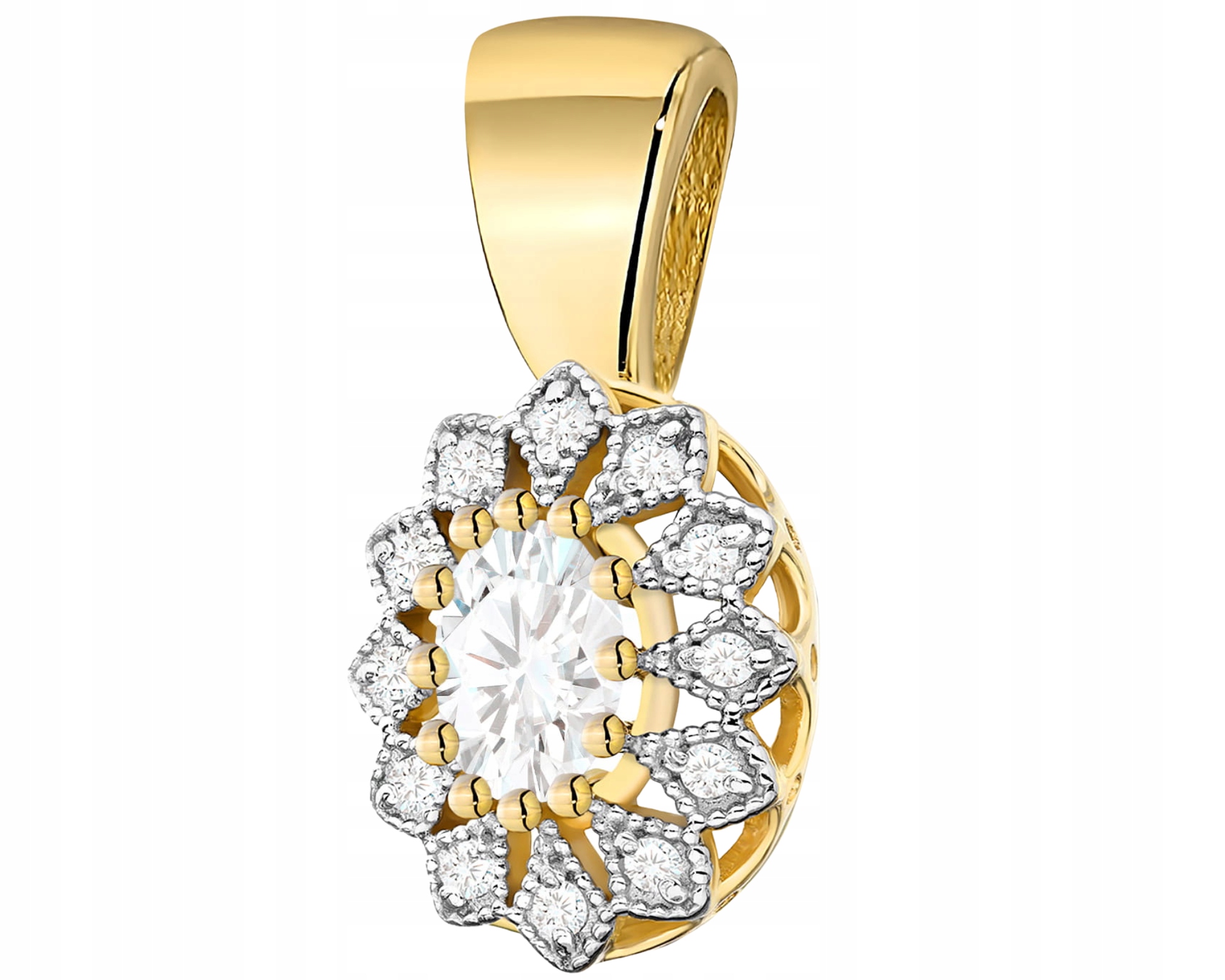 Zlatý Přívěsek S Laboratorními Brilianty Markýza Dárek Gravírování