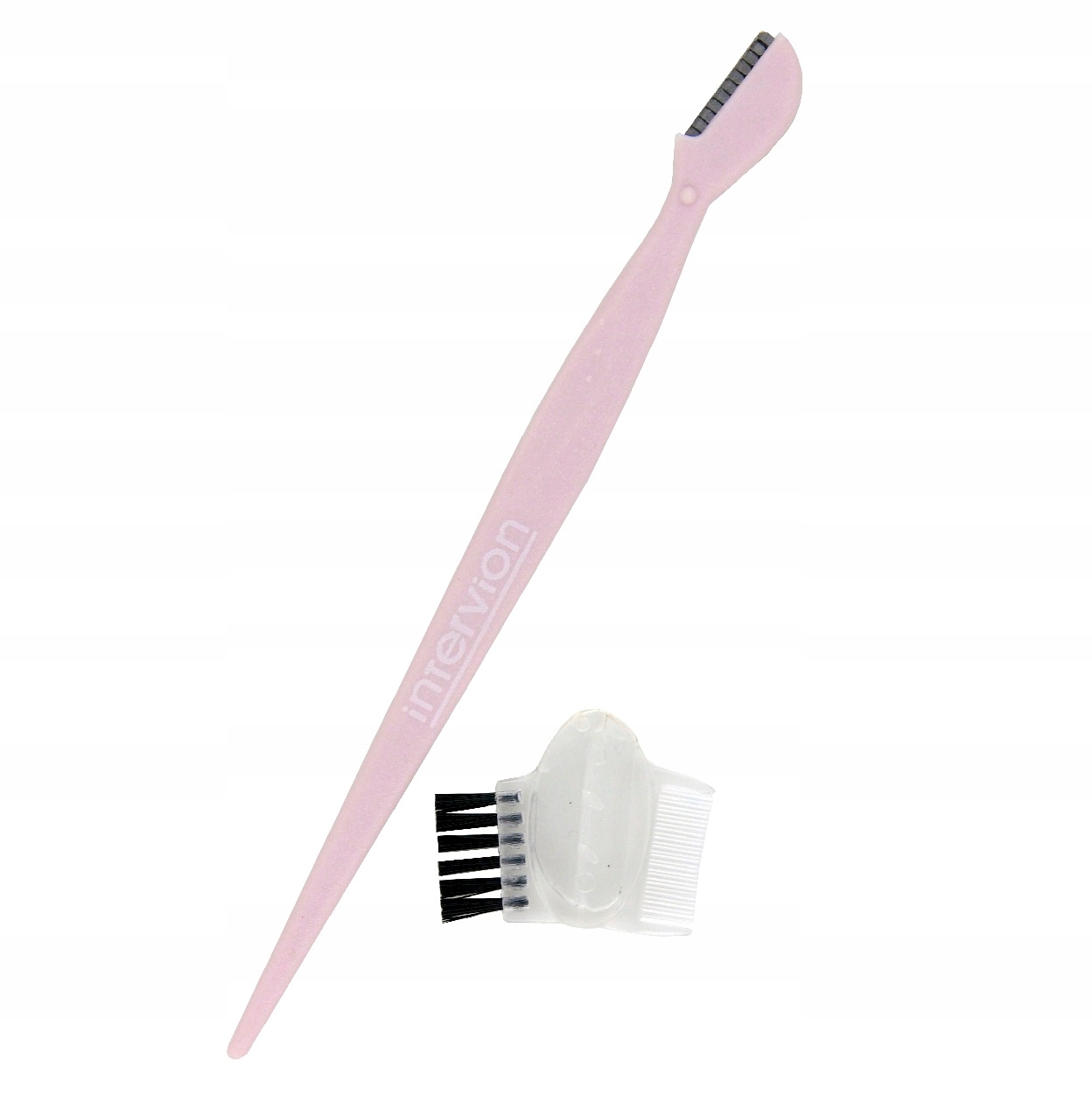 INTER VION żyletka do brwi nakładką grzebykiem