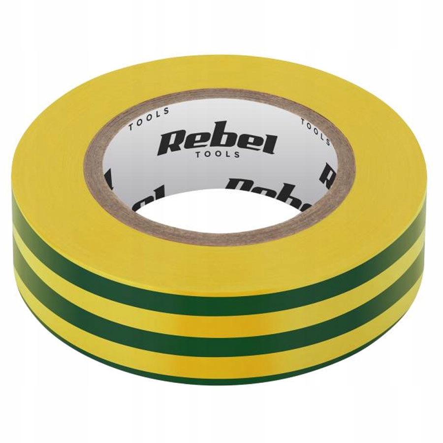 

Taśma izolacyjna klejąca 19mm x 18m żółto-zielona