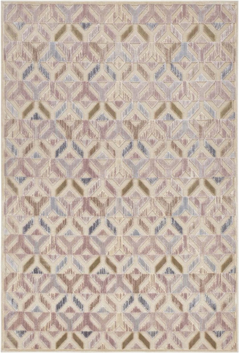 Koberec do obývačky 200x290 s 3D efektom, mäkké štetiny v pastelových farbách