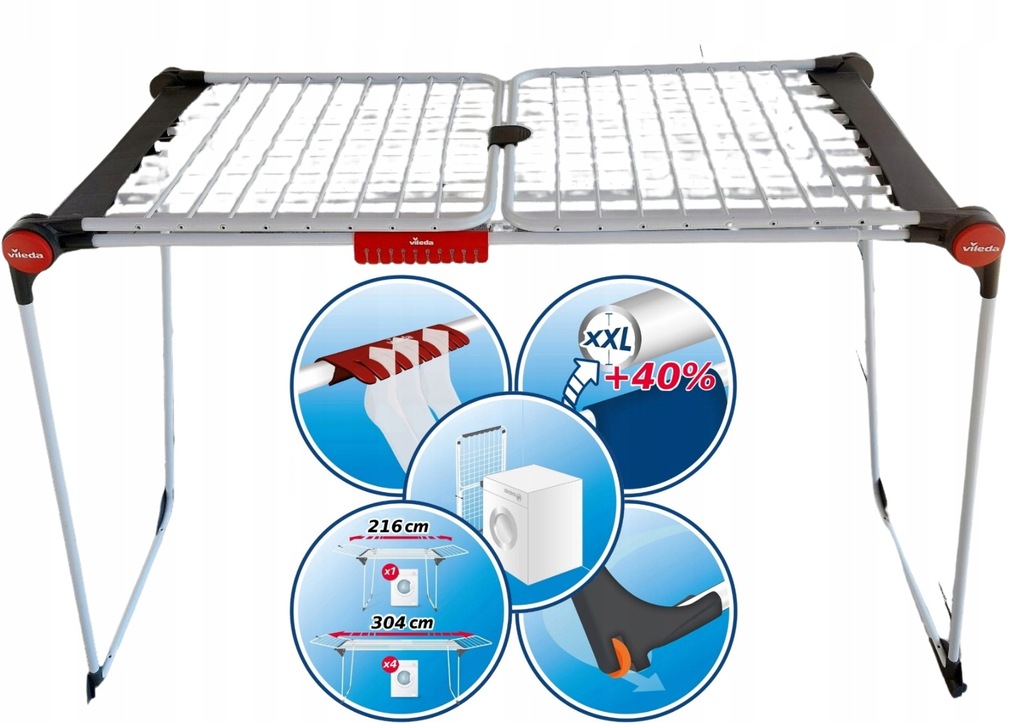SUSZARKA NA PRANIE UBRANIA XXL VILEDA Infinity 3m Model INFINITY XXL