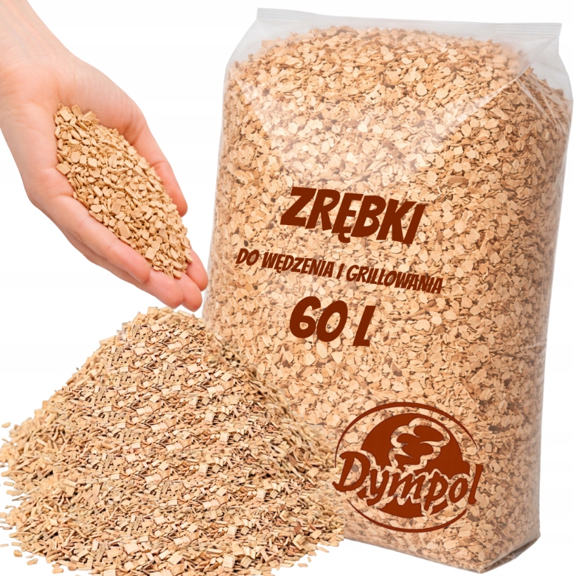 Dubové štěpky pro uzení v udírně Borniak Kl 02 (1-3 mm) Dympol 15 kg