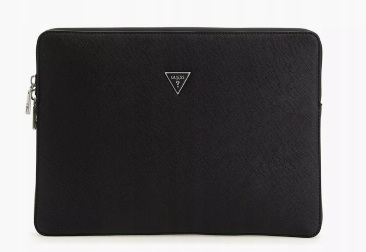 Guess Černá Taška Na Dokumenty Na Zip