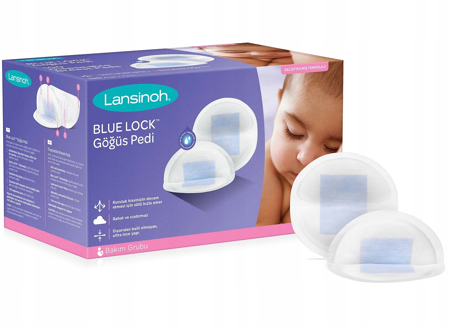 LANSINOH 100 szt. JEDNORAZOWE WKŁADKI LAKTACYJNE EAN (GTIN) 5060420231564