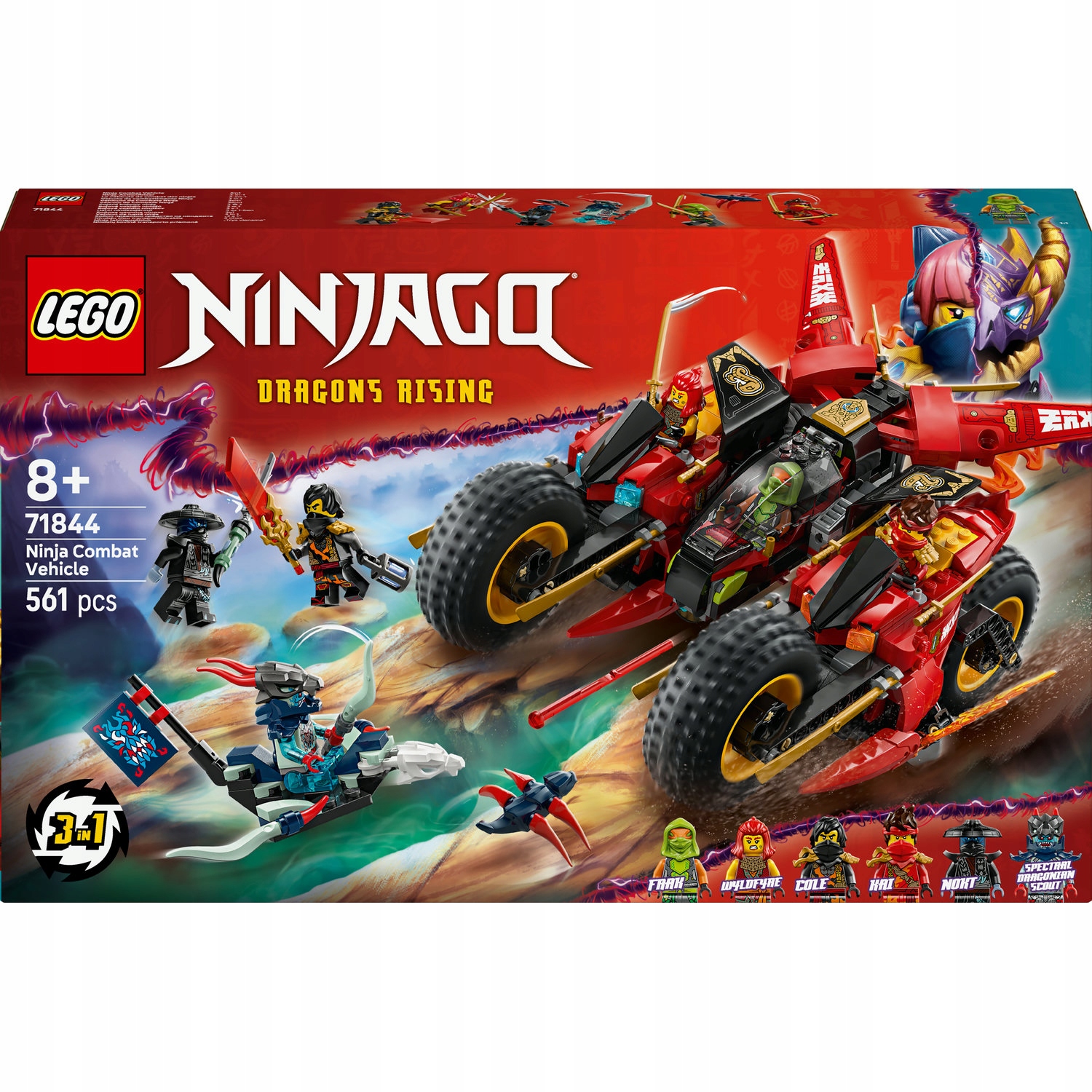 Lego Ninjago 71844 Bojové vozidlo Ninja Hračka 8+