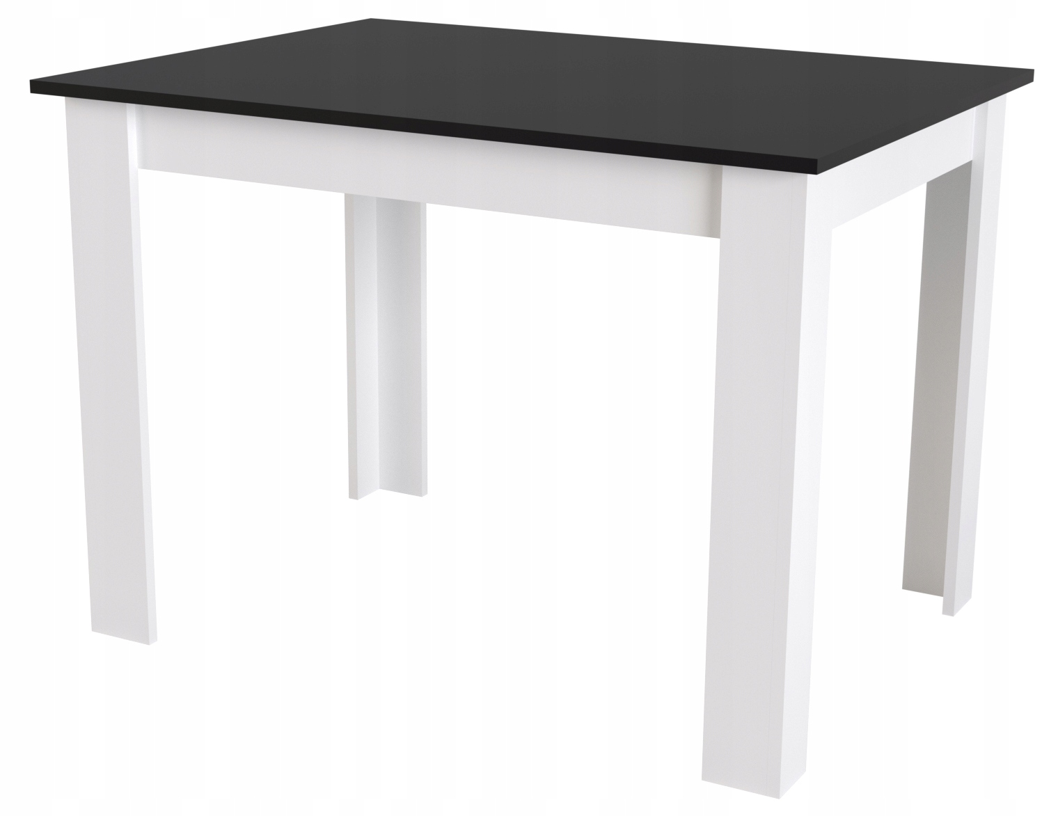 Stół do Jadalni Kuchni Salonu 120x80 Czarny/Biały Nowoczesny Loft