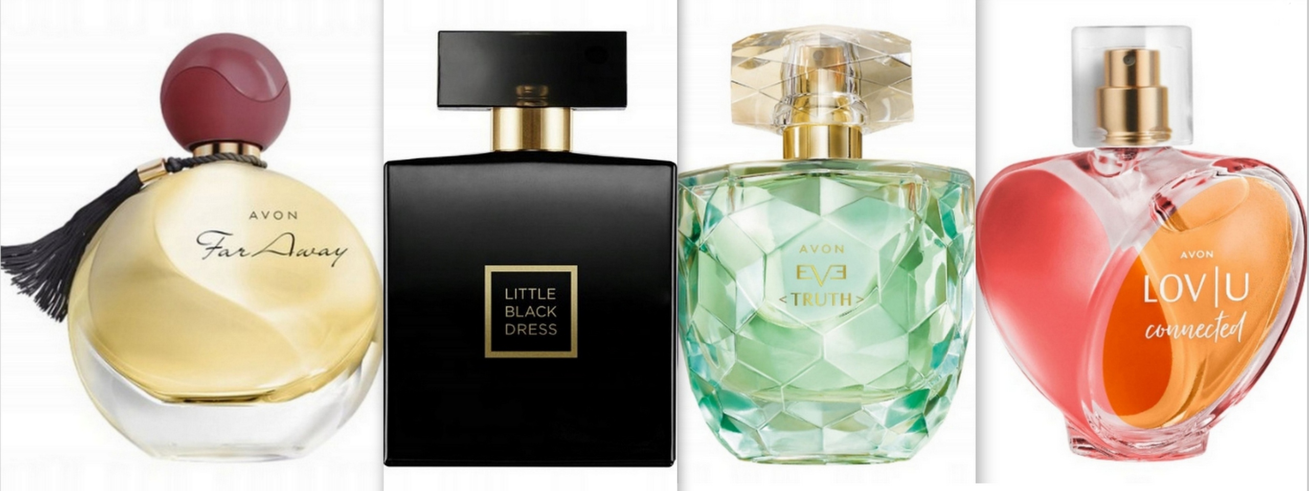 Avon 4w1 zestaw perfum dla Niej Far Away. Lbd. Eve Truth. Lov U Connected