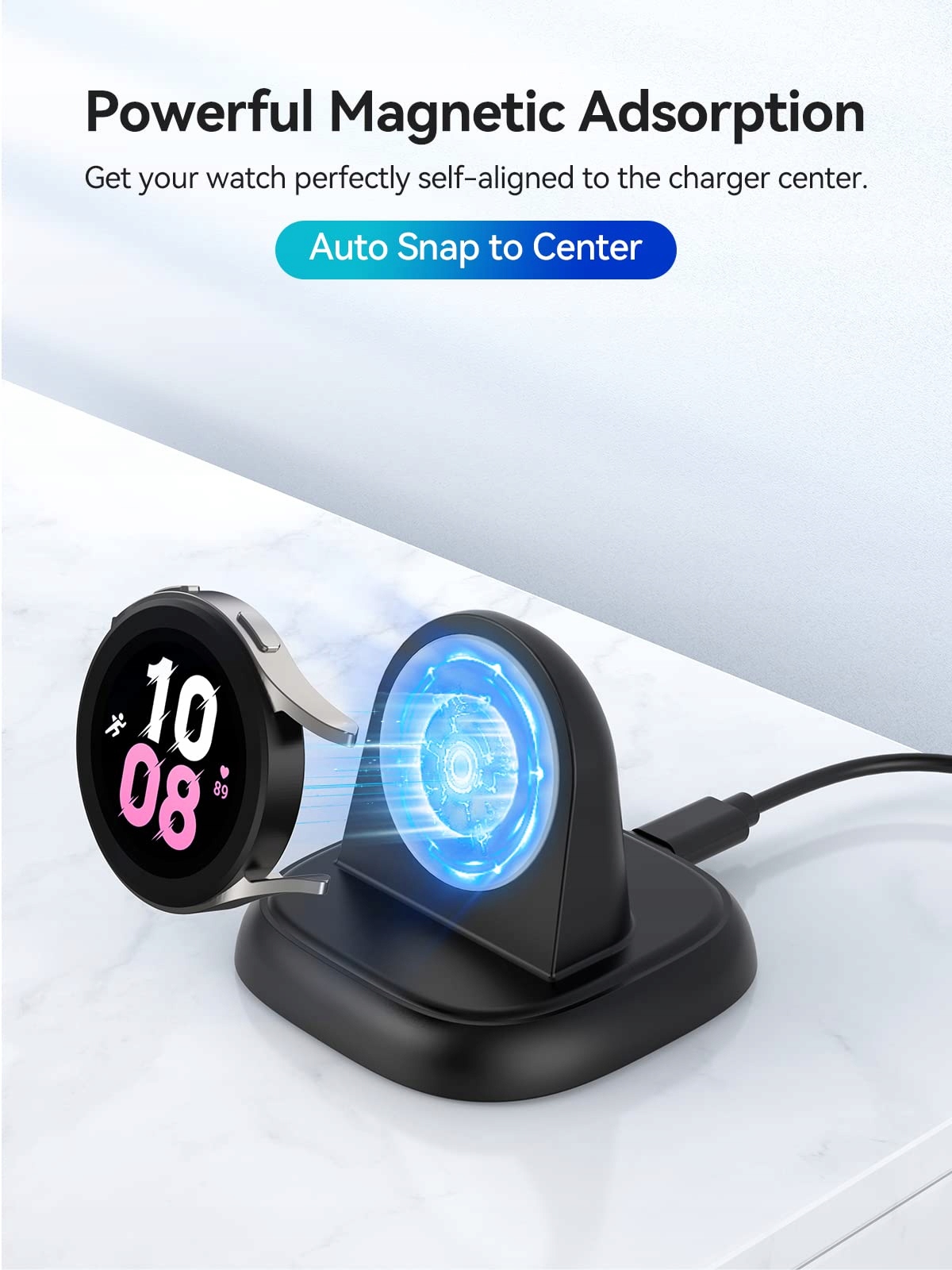 LVFAN Ładowarka Do Samsung Galaxy Watch 6 Stacja Ładowania USB C — miniatura 2