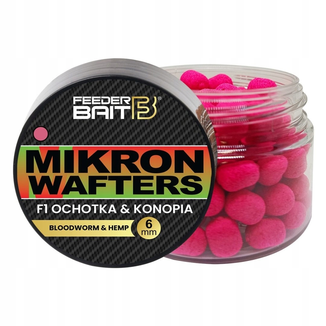 Przynęta Feeder Bait Mikron Wafters 6mm F1 Ochotka & Konopia