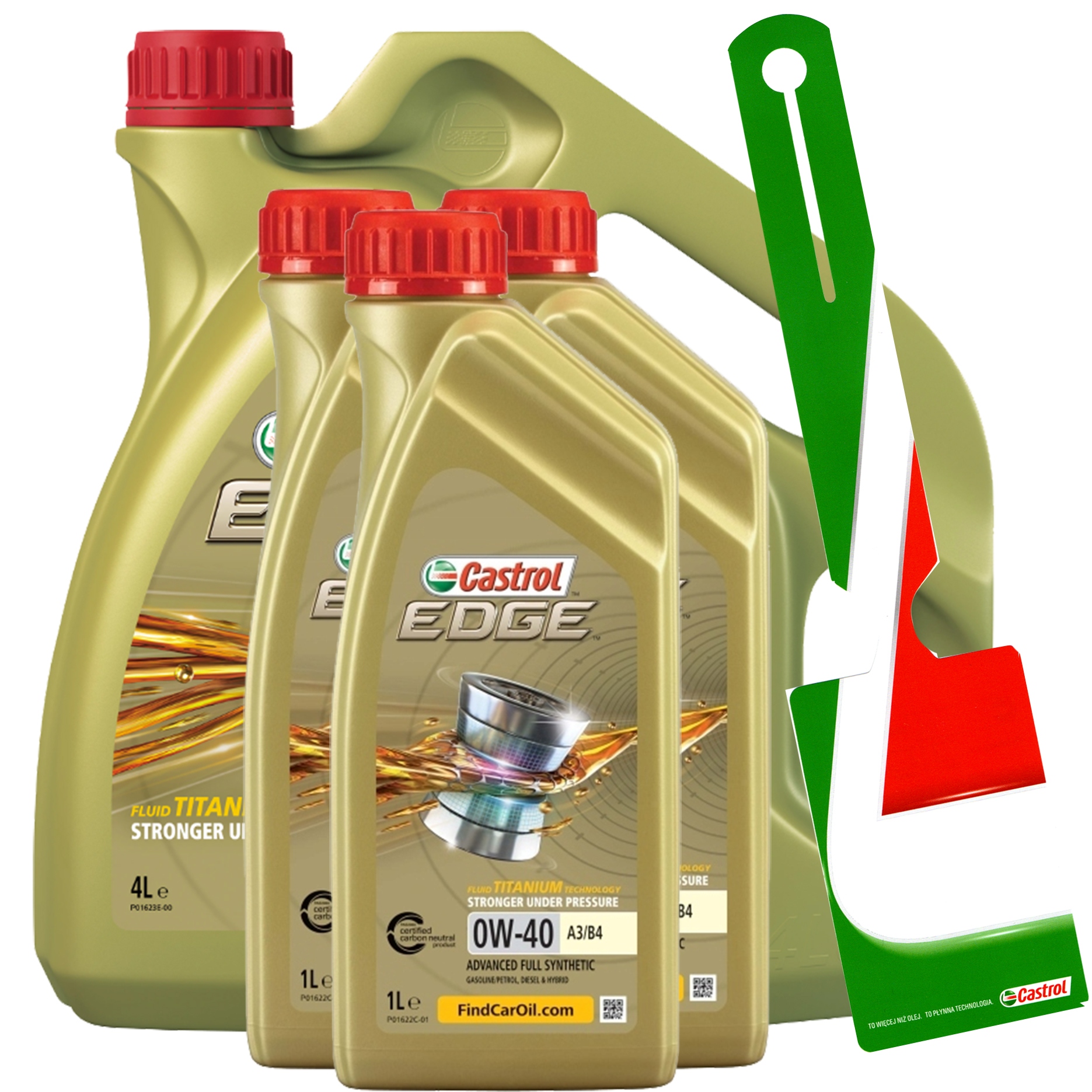 CASTROL EDGE TITANIUM FST 0W-40 A3/B4 7L ZAWIESZKA
