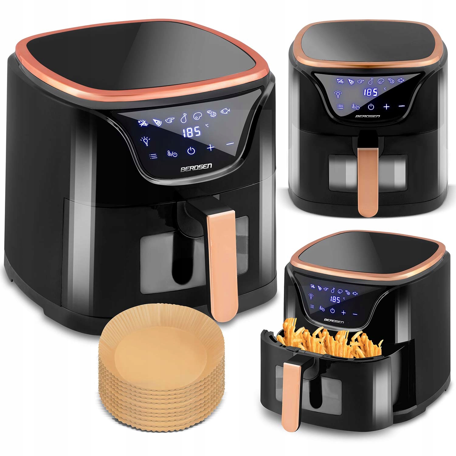 Fritéza air fryer Berdsen BD-652 5 l zdravá bez oleja 365211
