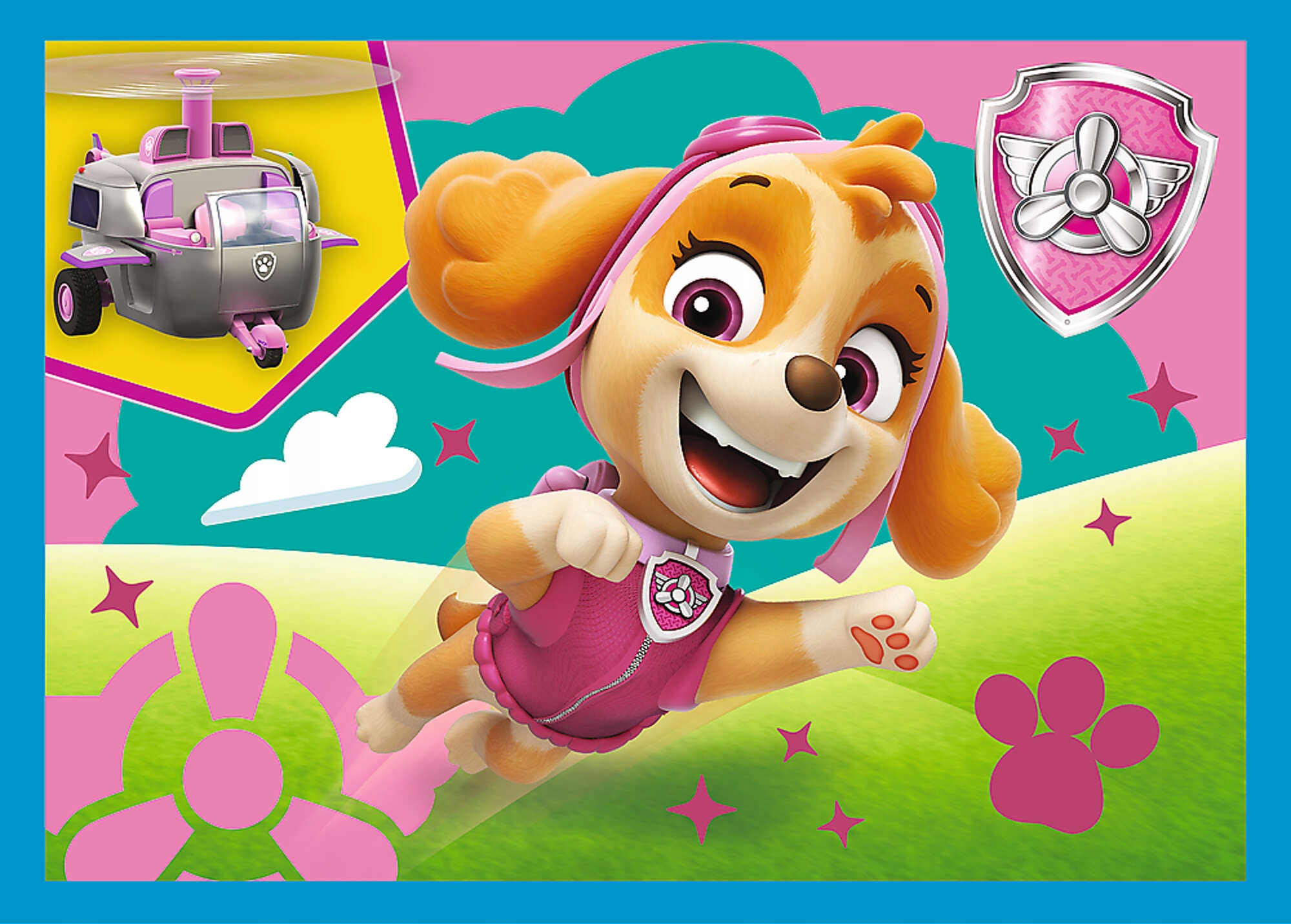 PUZZLE 4W1 PSI PATROL BIEGNĄCE PIESKI TREFL 3+ Liczba elementów 71