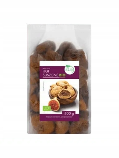 2xBiolife Sušené Fíky Bio Vysoká kvalita Zdravá Svačinka 400 g