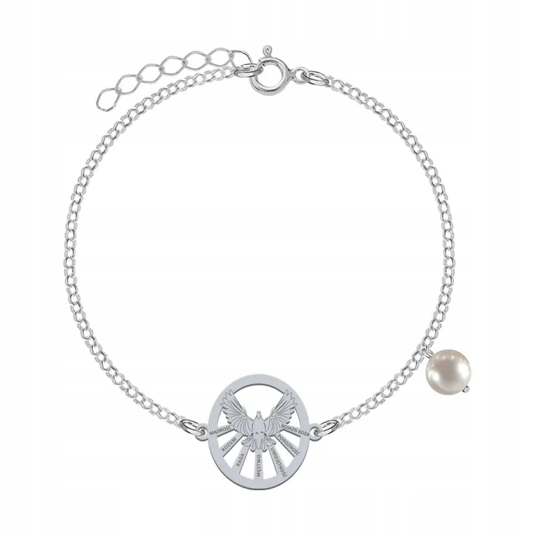 

Bierzmowanie Bransoletka Duch Święty srebro Grawer