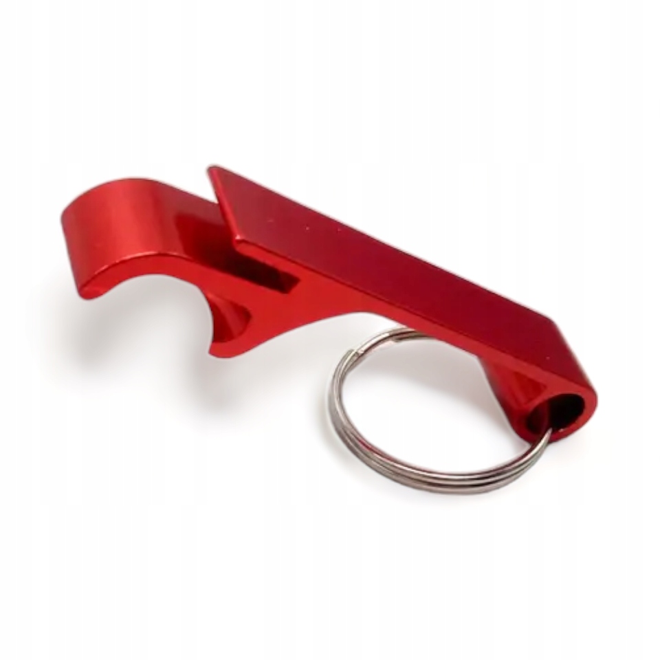 Aluminiowy otwieracz do kapsli Brelok Czerwony