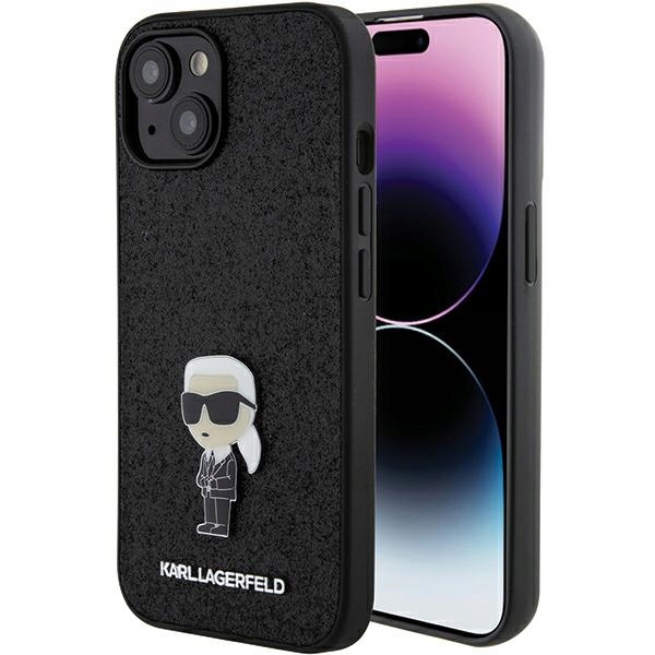 Pouzdro Karl Lagerfeld KLHCP15SGKNPSK iPhone 15 14 13 6.1" černé/black ha