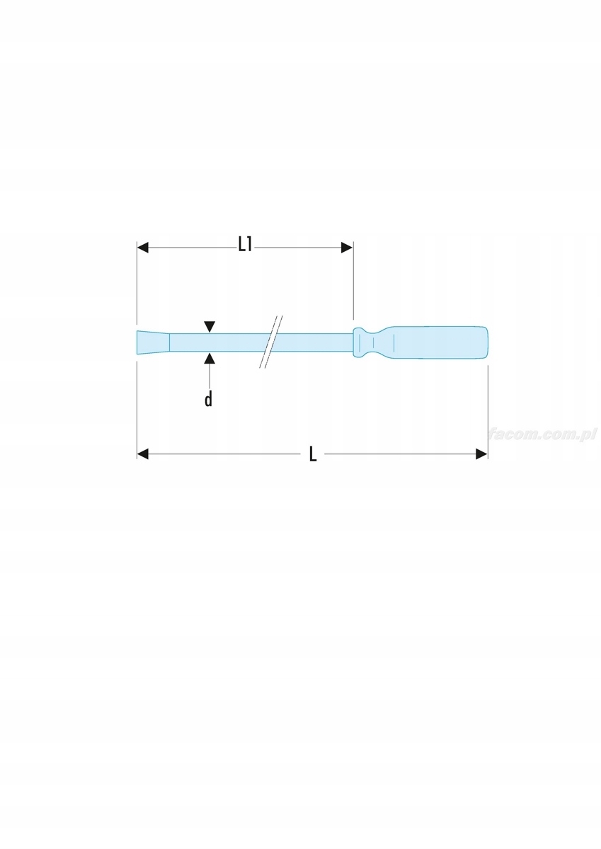 D.3-18 - DŹWIGNIA 1/2", 635 MM, FACOM, FV Marka Facom
