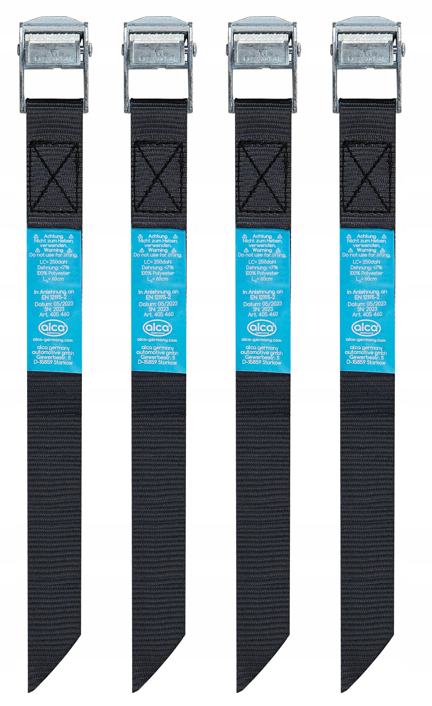 Pasy mocujące zaciskowe pasy bagażowe TransportFix 4 x 20cm Alca