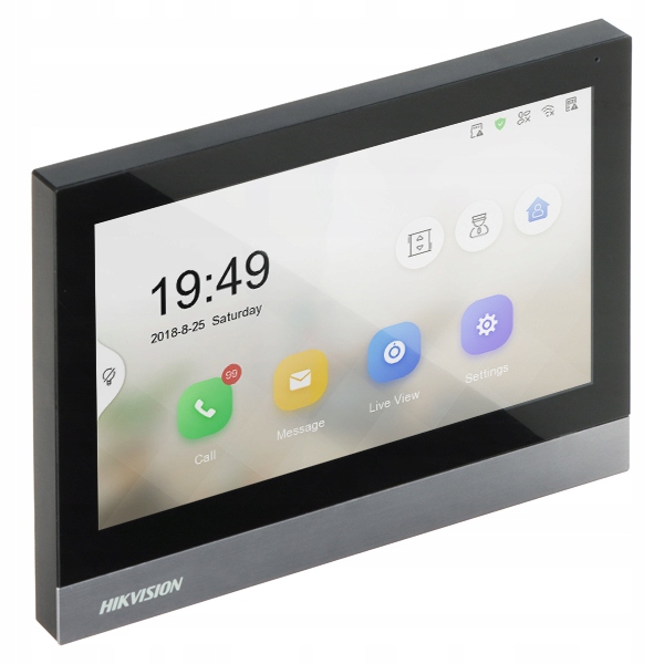 WIDEODOMOFON WIFI IP HIKVISION DS-KH8380-WTE1 black LCD APLIKACJA HIK