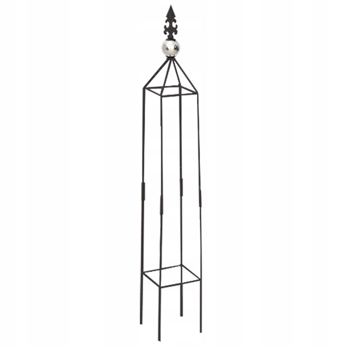 KOLUMNA OGRODOWA METALOWA OBELISK PERGOLA NA ROŚLINY RÓŻE PNĄCZA = 99x14cm