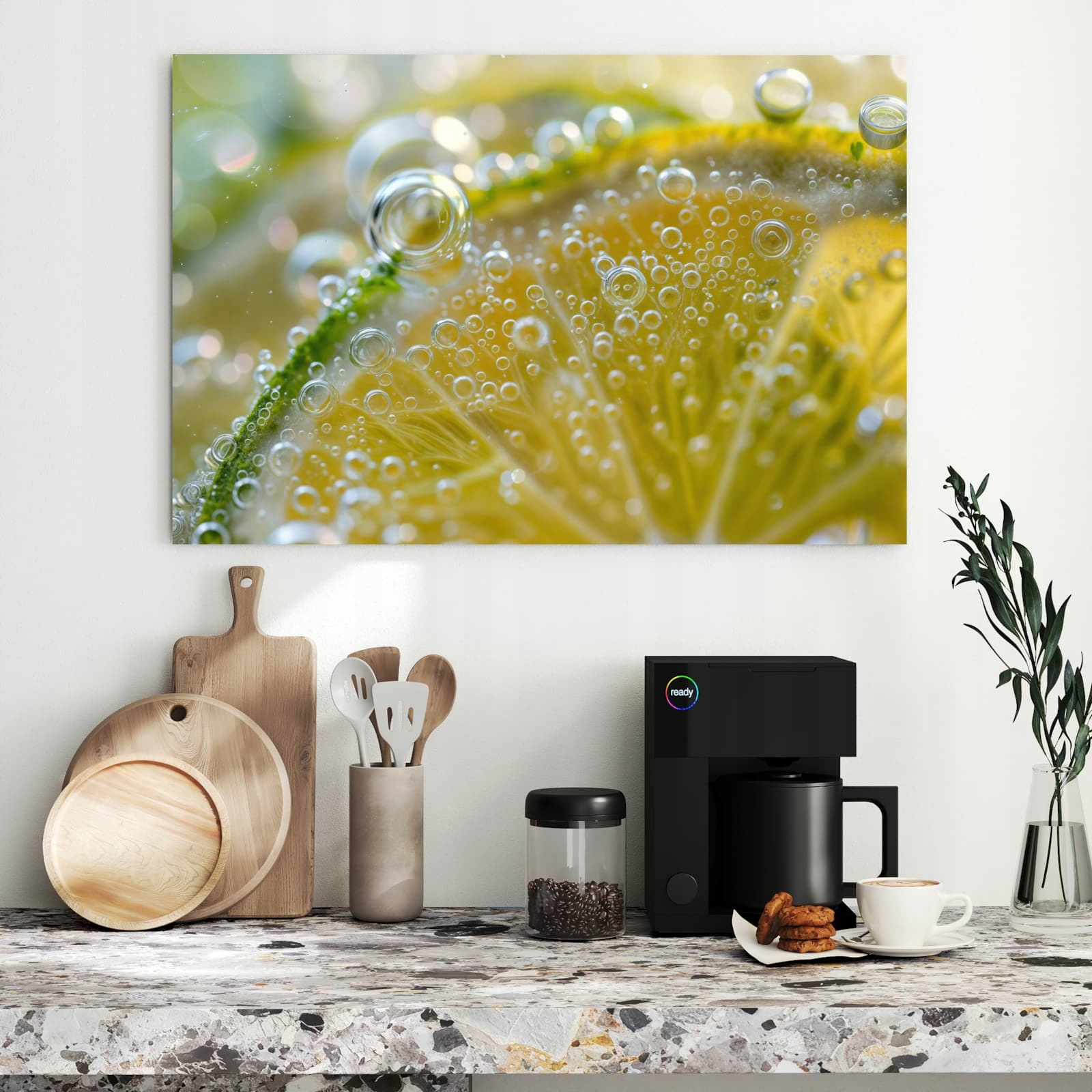 Magnetická tabule Jemné Plátek citronu 90 × 60 cm